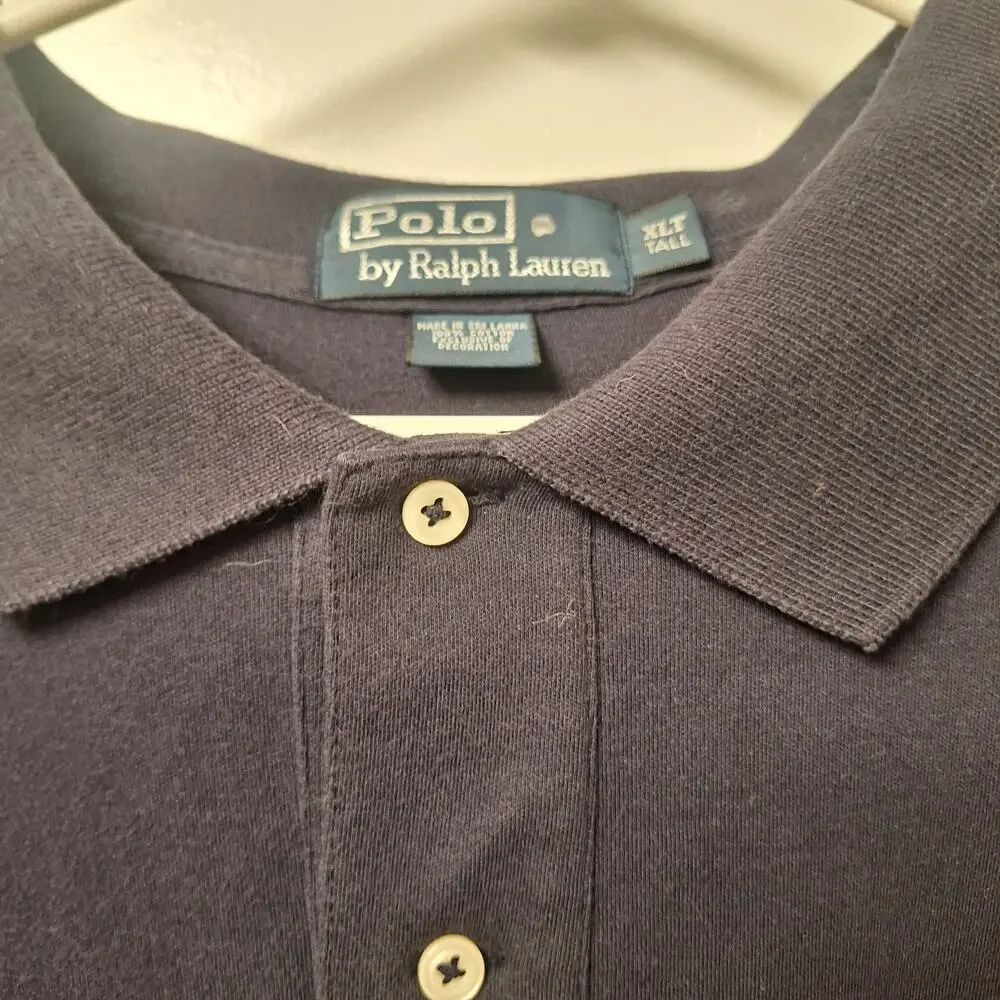 Polo Ralph Laurens Men's XL Polo Shirt Short Sleeve Big XLarge Blue Tall